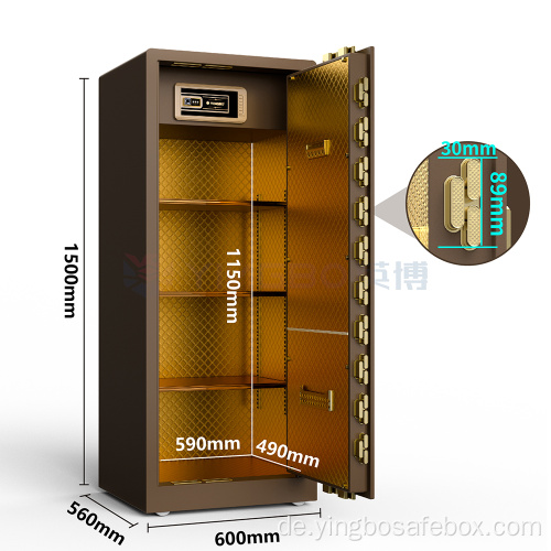 Kaffee Gold Farbe Digital Big Office Safe Box